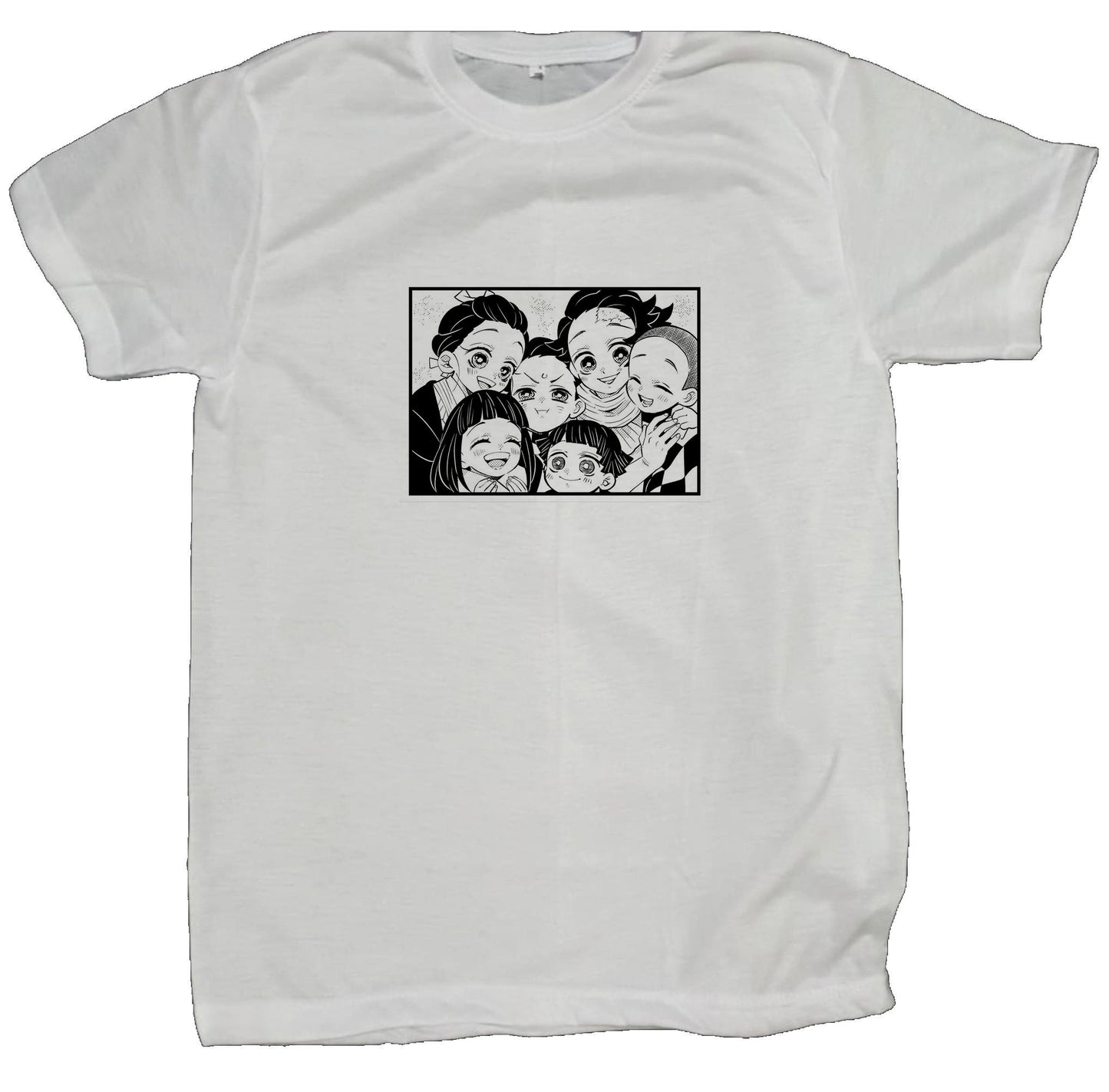 Anime Demon slayer nezuko tanjiro t- shirt fit White 62