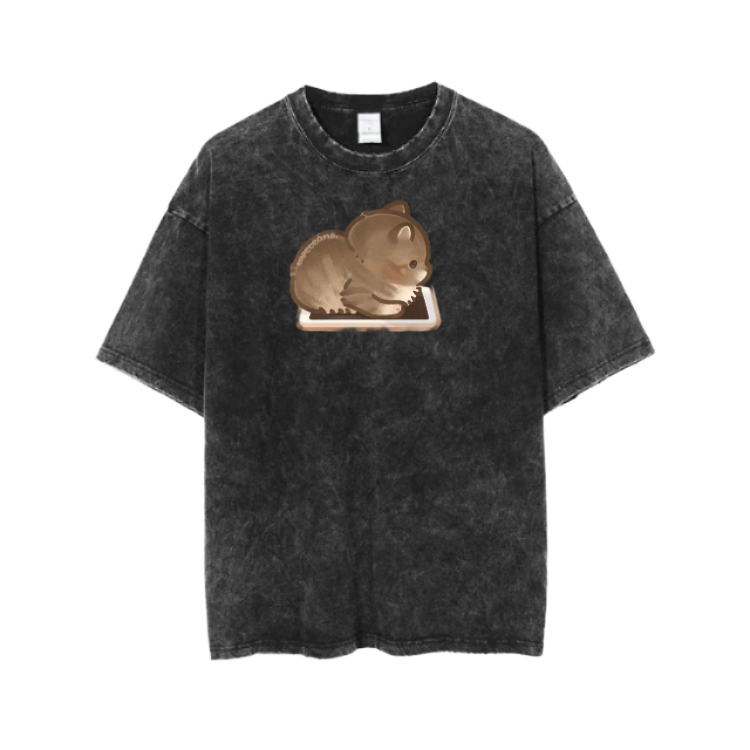 cat One Size t- shirt  Washed 63