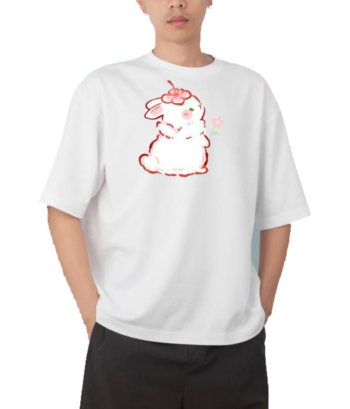bunny One Size t- shirt White 63