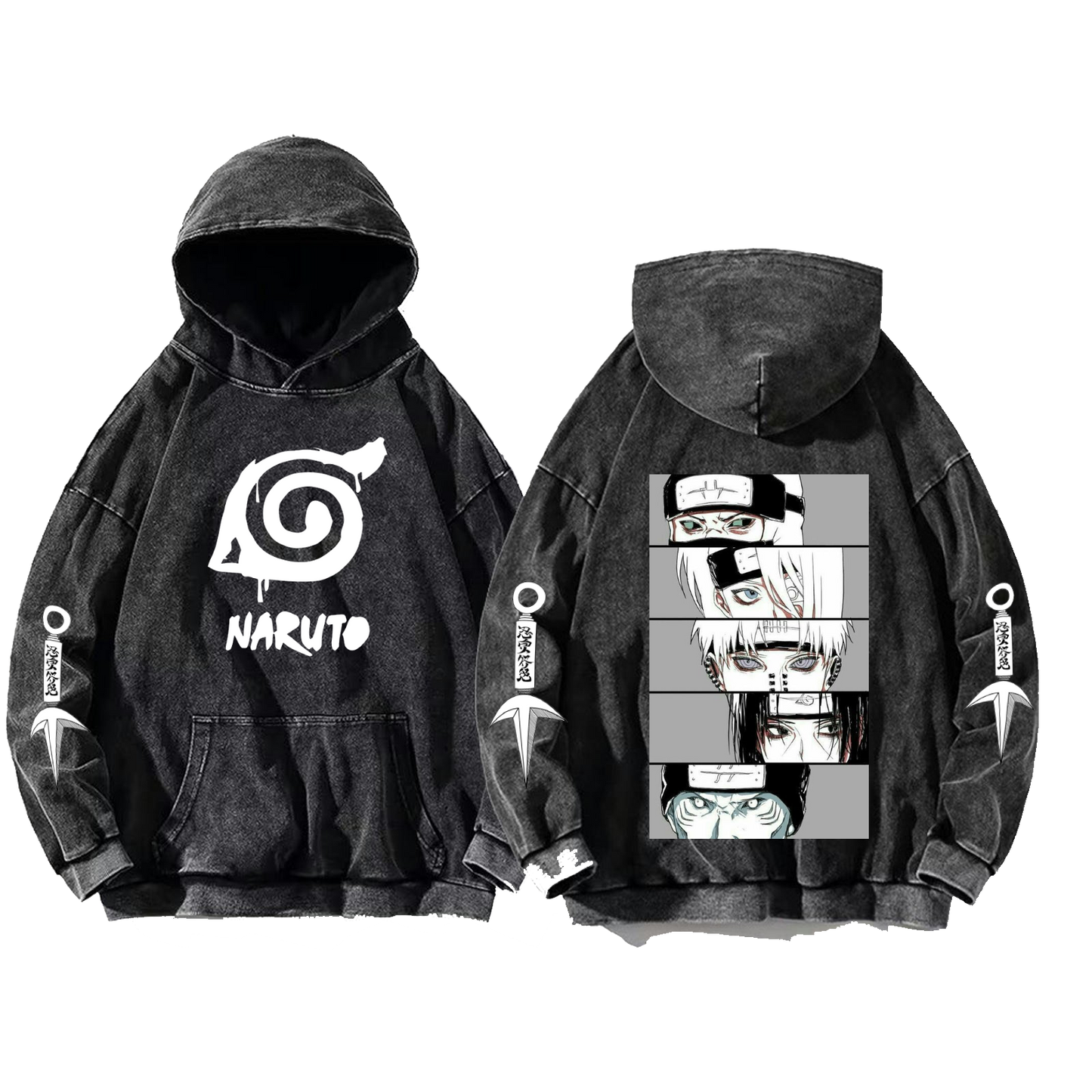 Naruto Shippuden One Size hoodie Washed Back 63