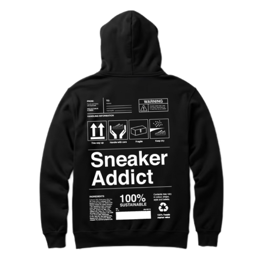 Sneaker Addict Back text oversize hoodie back 63