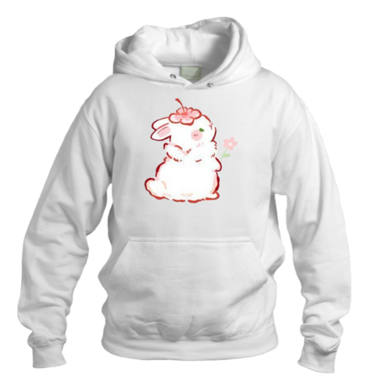 bunny Oversize Hoodie White 63