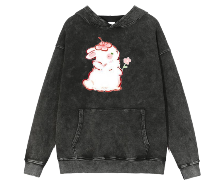 bunny Oversize Hoodie Washed 63