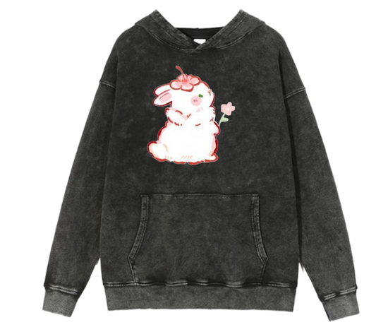 bunny Oversize Hoodie Washed 63