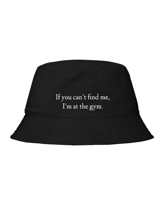 workout gym pilates Bucket hat Fishman hat cap Black 62