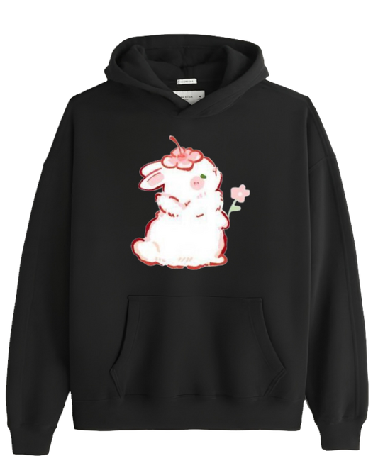 bunny Oversize Hoodie Black 63