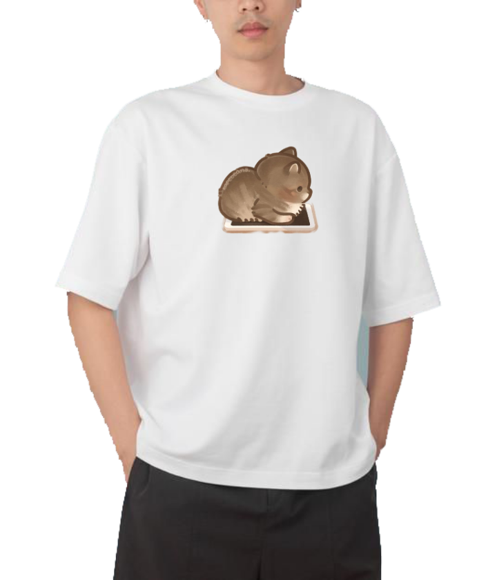 cat One Size t- shirt White 63