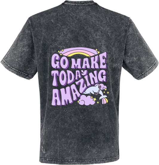 GO MAKE TODA AMAZING t- shirt One Size Washed Back 63