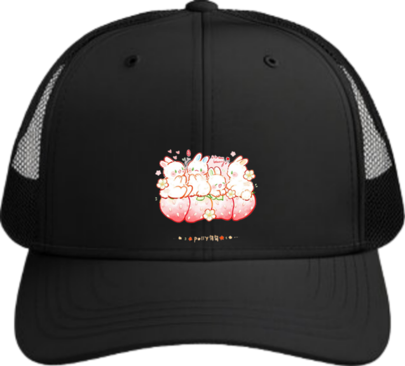 bunny Baseball cap Black 63