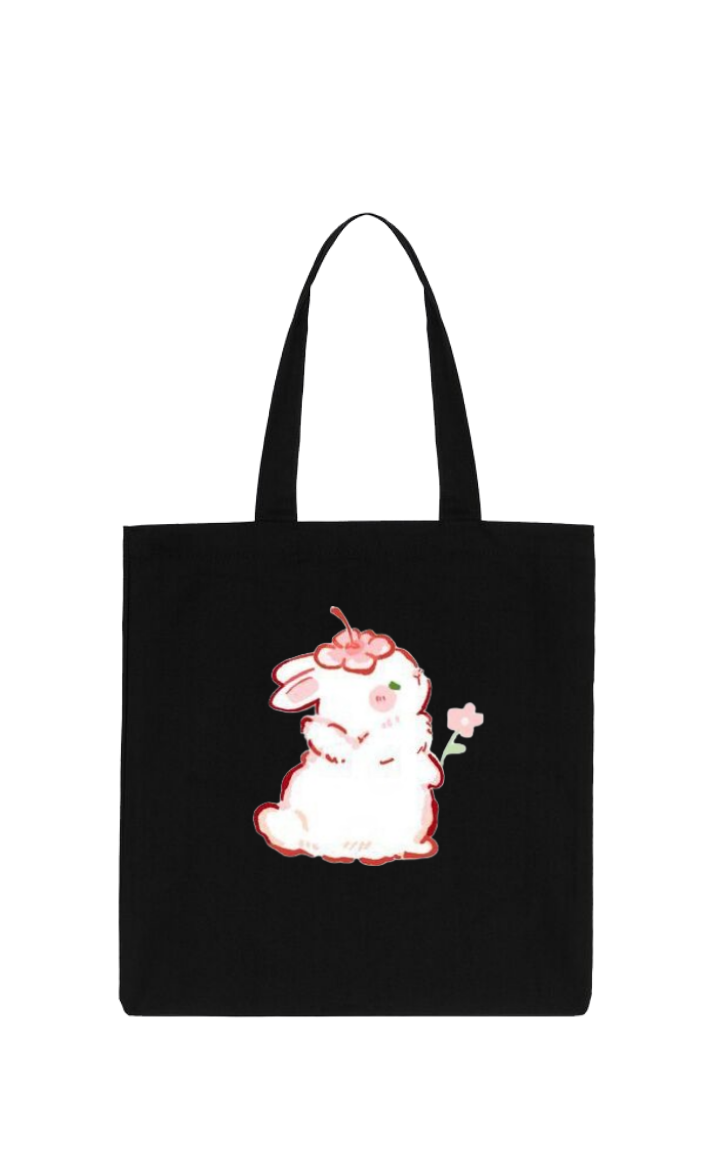 bunny tote bag White 63