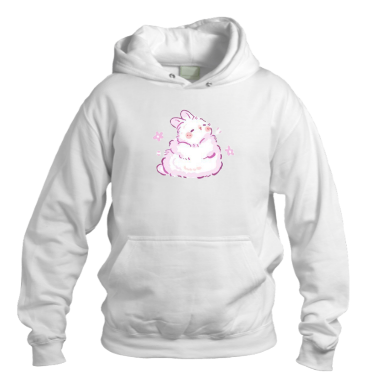 bunny Oversize Hoodie White 64