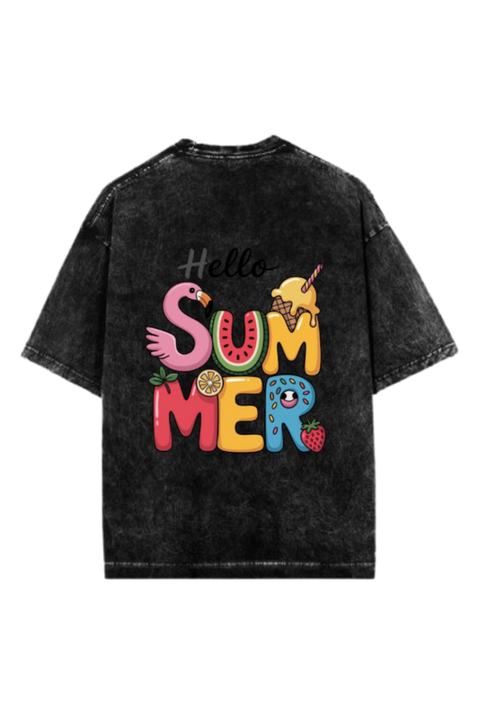 Summer Vibes One Size t- shirt Washed Back 64