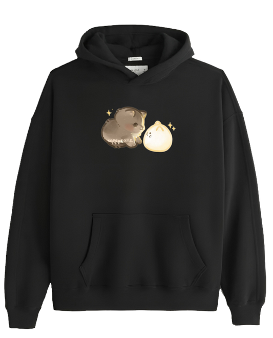cat Oversize Hoodie Black 64