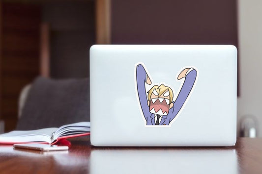 Ouran High School Host Club Tamaki Suoh Sticker, Funny Anime Dramatic Face Vinyl Decal, Aesthetic Waterproof Laptop Sticker for Water Bottles, Shojo Anime Fan Gift