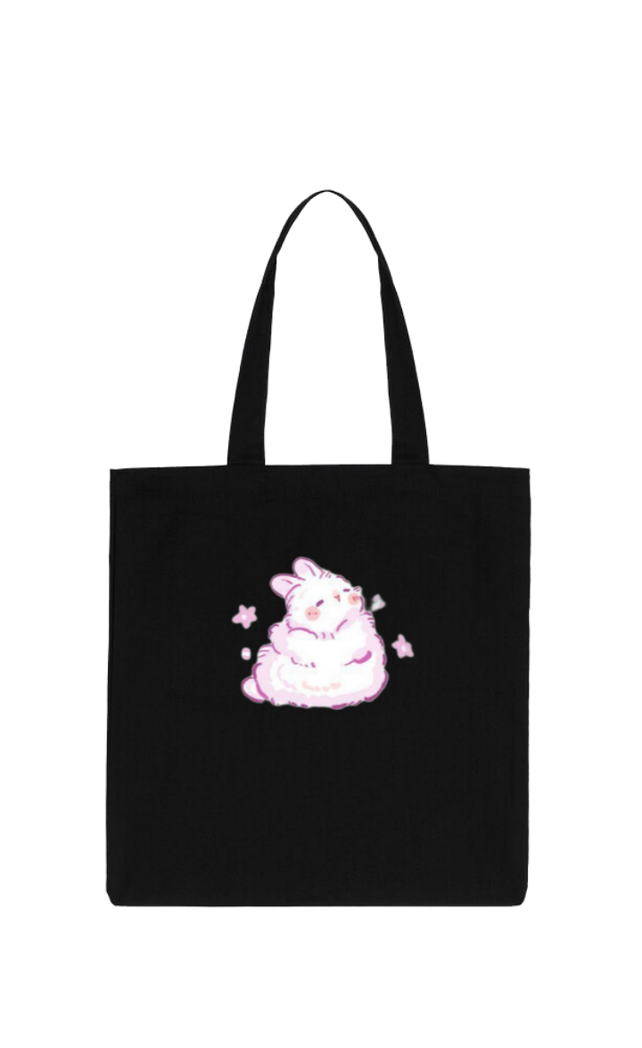 bunny tote bag White 64