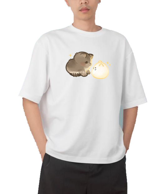 cat One Size t- shirt White 64