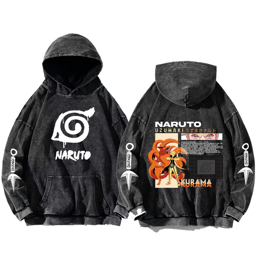 Naruto Shippuden One Size hoodie Washed Back 64