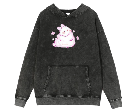 bunny Oversize Hoodie Washed 64