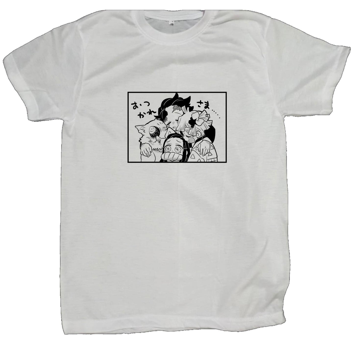Anime Demon slayer nezuko tanjiro t- shirt fit White 64