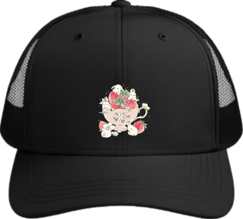 bunny Baseball cap Black 65