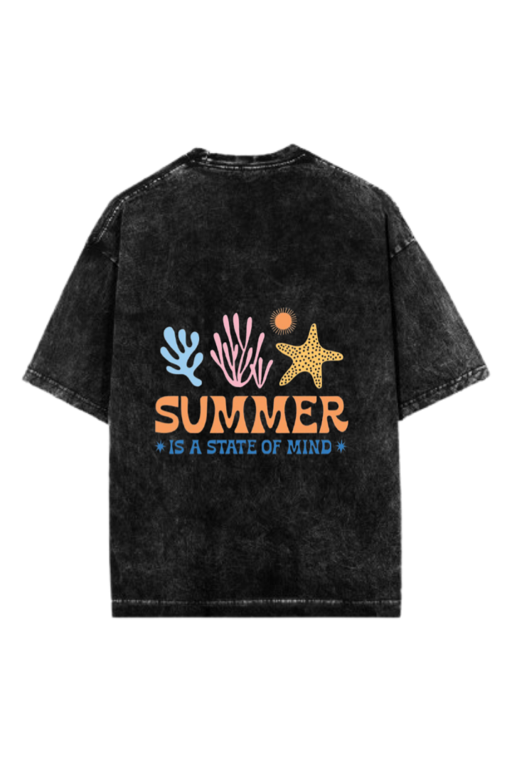 Summer Vibes One Size t- shirt Washed Back 65