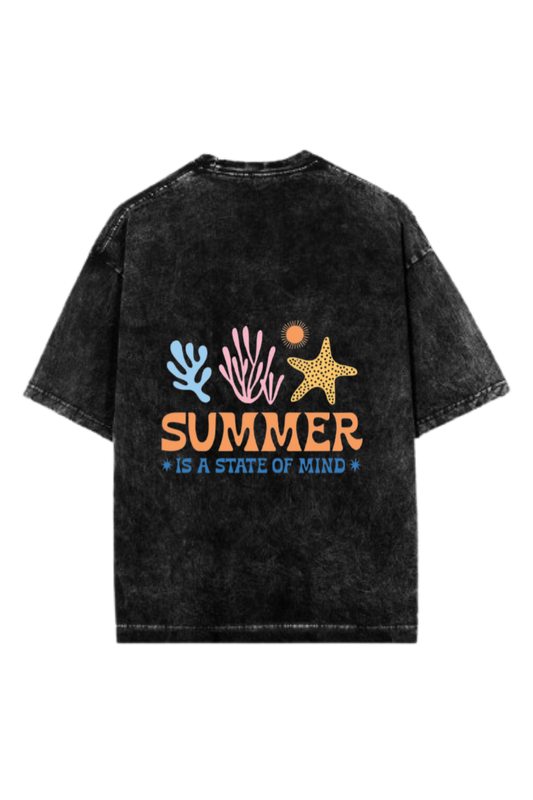 Summer Vibes One Size t- shirt Washed Back 65