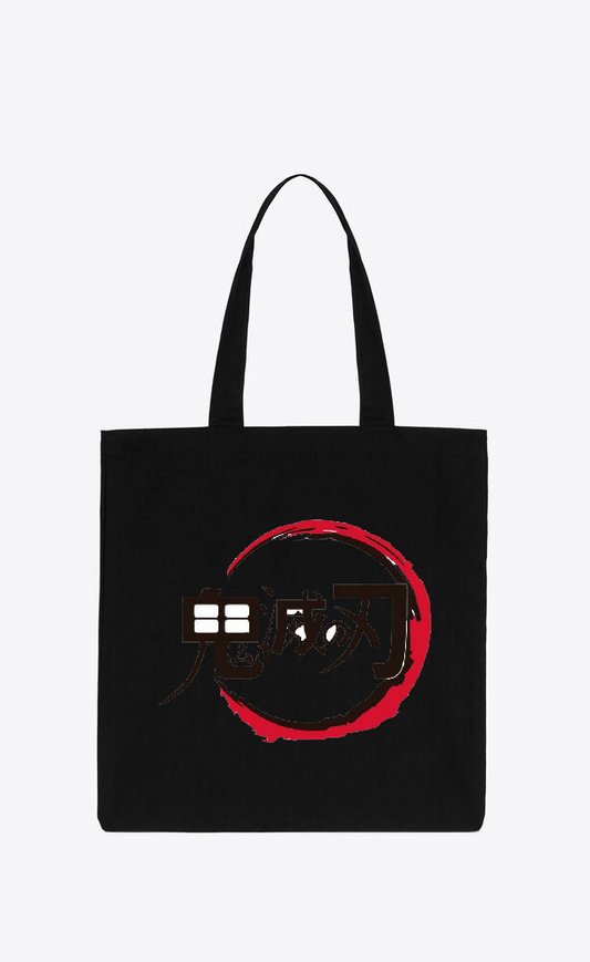 Anime Demon slayer nezuko tanjiro tote bag Black 65