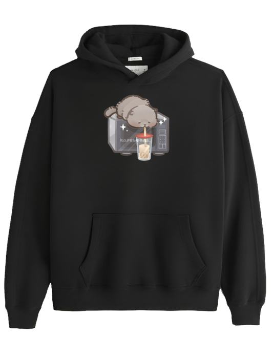 cat Oversize Hoodie Black 65