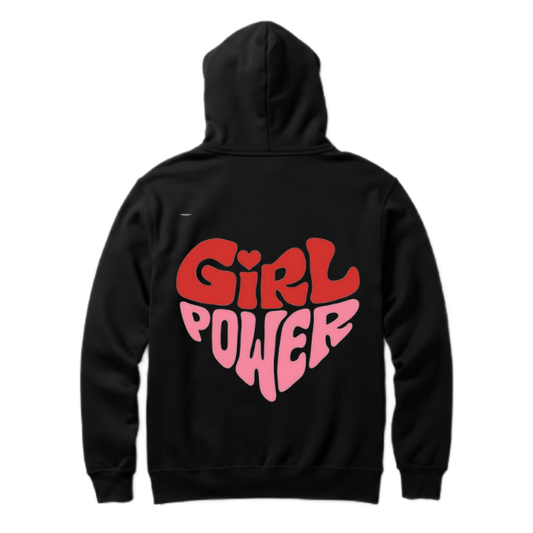 GiRL POWER One Size hoodie Black Back 65