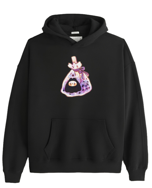 bunny Oversize Hoodie Black 65