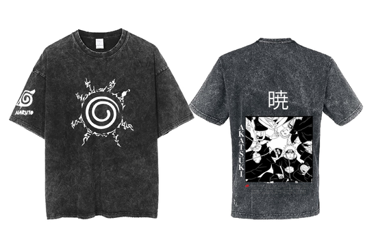 Naruto Shippuden t- shirt One Size Washed Back 65