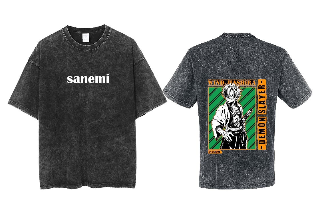 Anime Demon slayer nezuko tanjiro  One Size t- shirt Washed 65