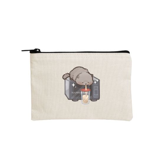 cat wallet pencil case Beige 65