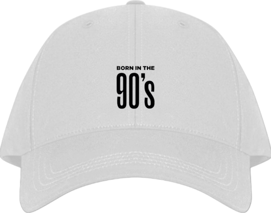Baseball cap White BORN IN THE 90's 61