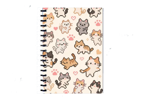 Pixel Art Cats Notebook A5 66