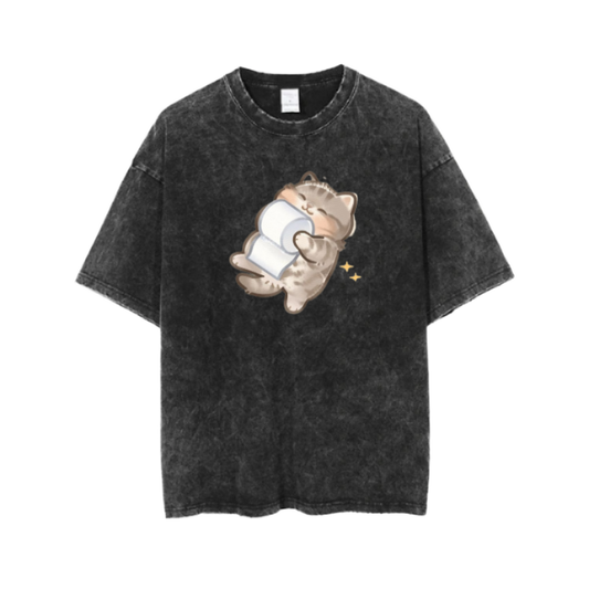 cat One Size t- shirt  Washed 66