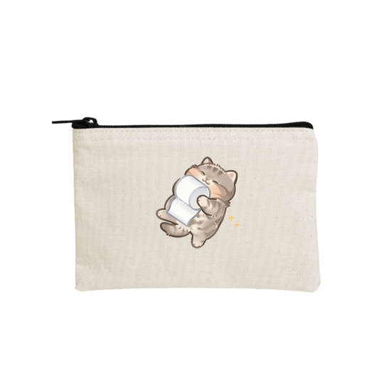 cat wallet pencil case Beige 66