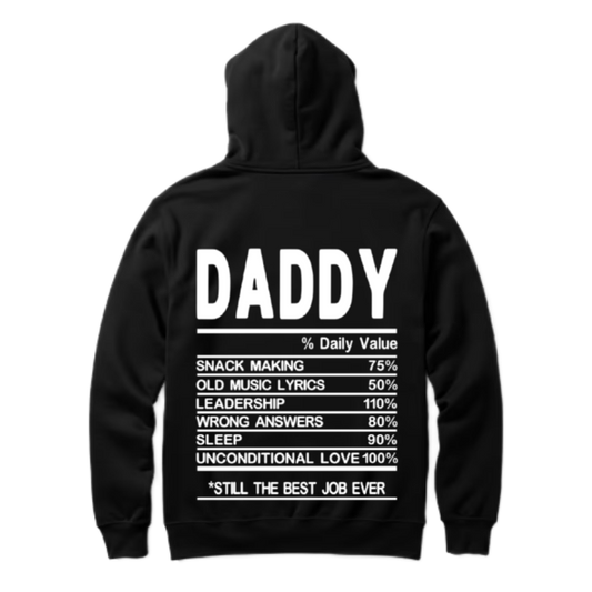 DADDY Back text oversize hoodie back 66