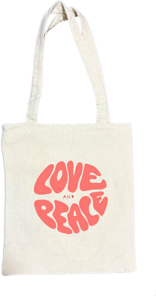 LOVE REACE tote bag beige 66