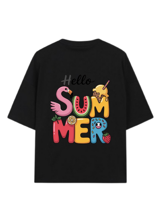 Summer Vibes t- shirt Black Back 66