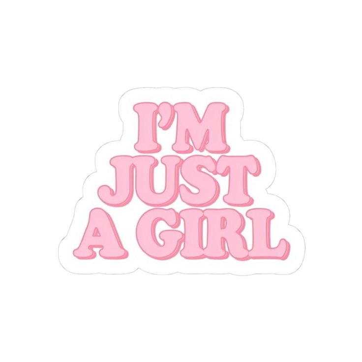 Sticker I’M JUST A GIRL 66