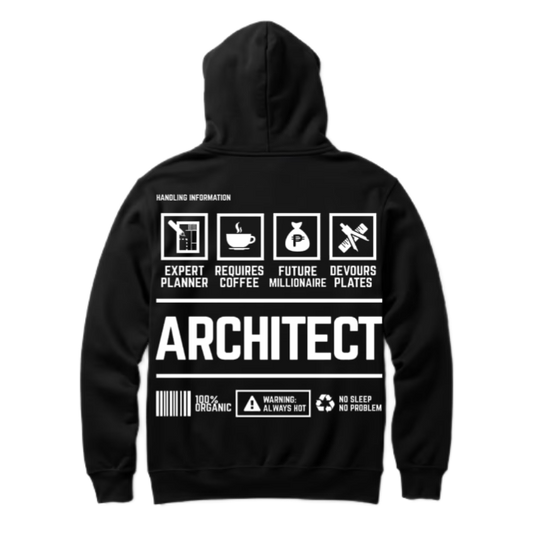 HANDLING INFORMATION Back text oversize hoodie back 67