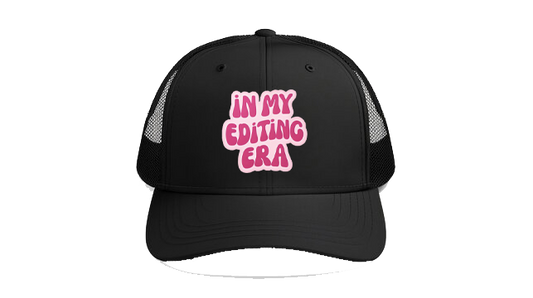Baseball cap Black iN MY EDiTiNG ERA 114