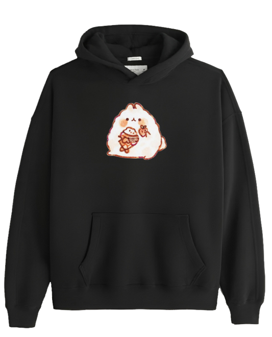 bunny Oversize Hoodie Black 67