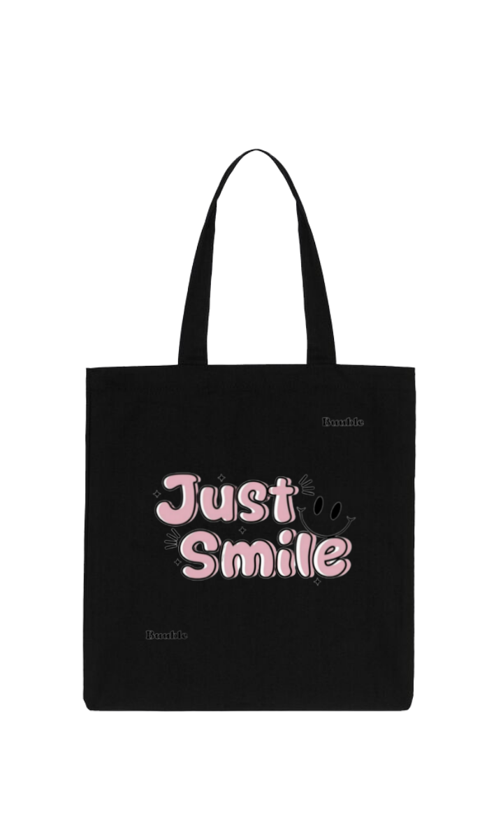 Just Smile tote bag Black 67