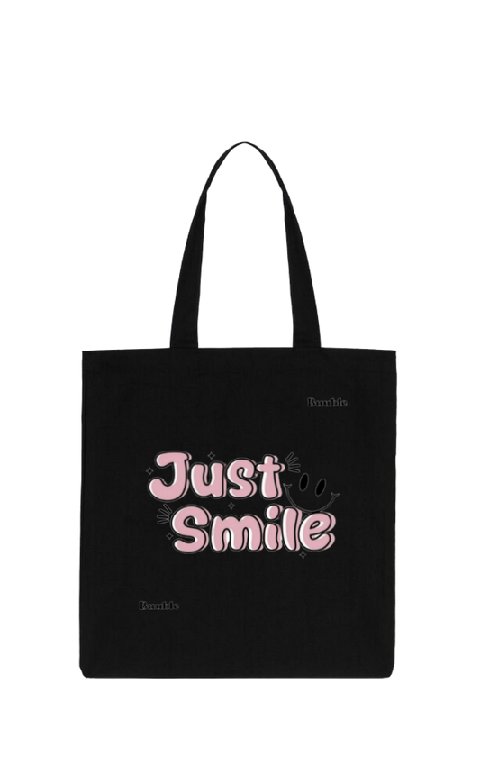 Just Smile tote bag Black 67