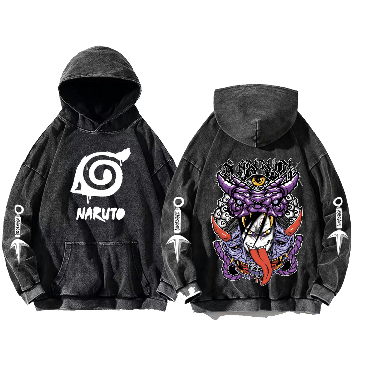 Naruto Shippuden One Size hoodie Washed Back 67