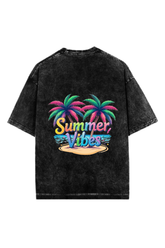 Summer Vibes One Size t- shirt Washed Back 67