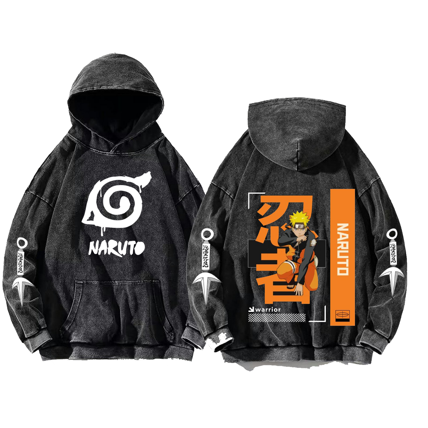 Naruto Shippuden One Size hoodie Washed Back 68