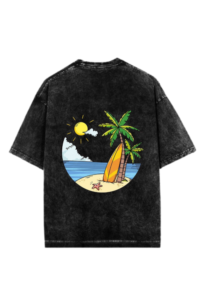 Summer Vibes One Size t- shirt Washed Back 68